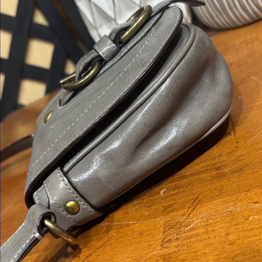 Coach Mini Garcia Gray Leather Crossbody with Hang Tag - Picture 6 of 13